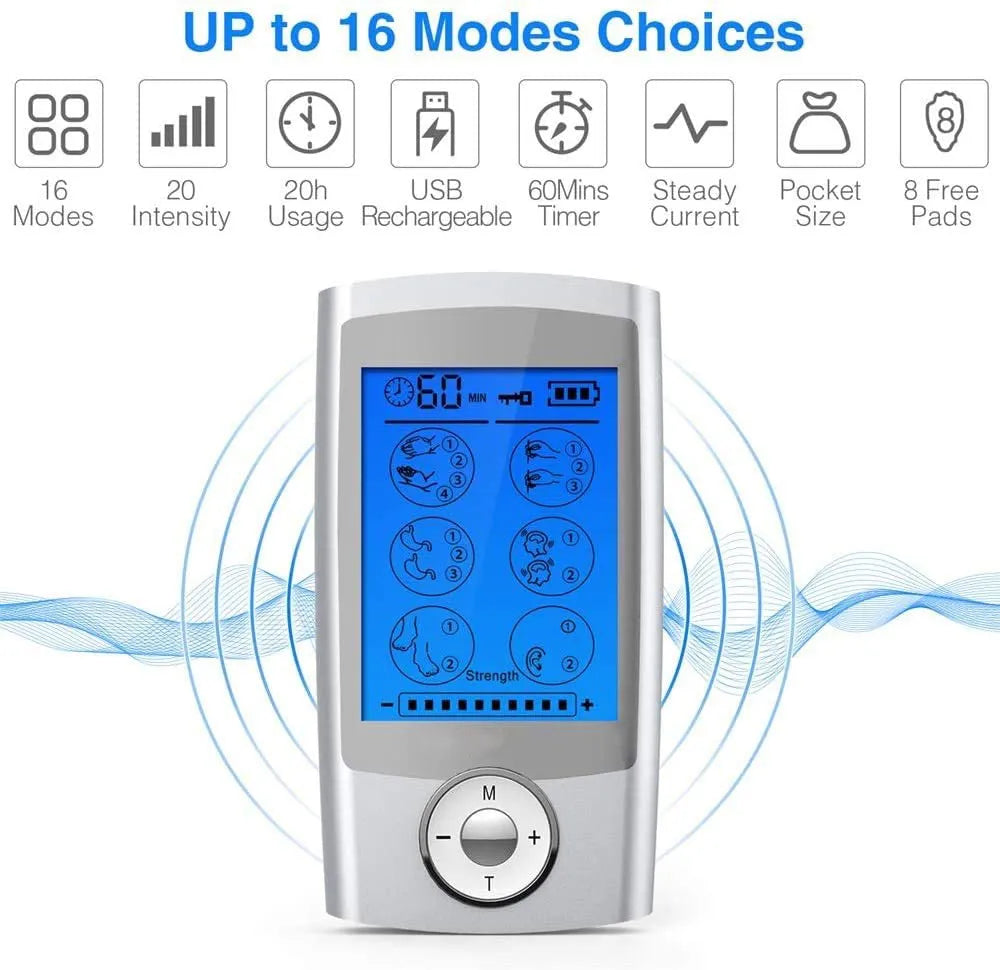 Electric acupuncture stimulator - 16 speed modes