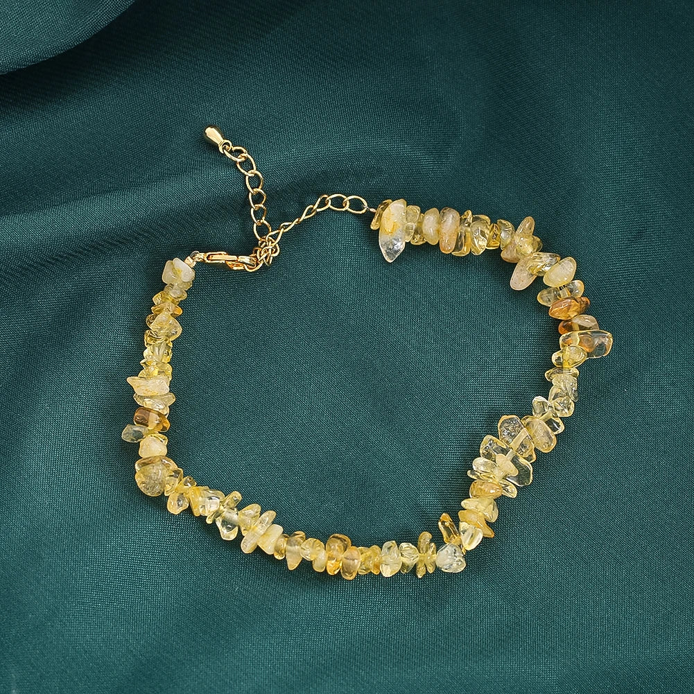 Bracelet en citrine naturelle