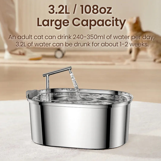 Stainless Steel Pet Water Fountain