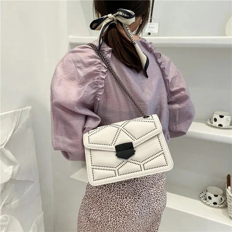 Crossbody bag with flap