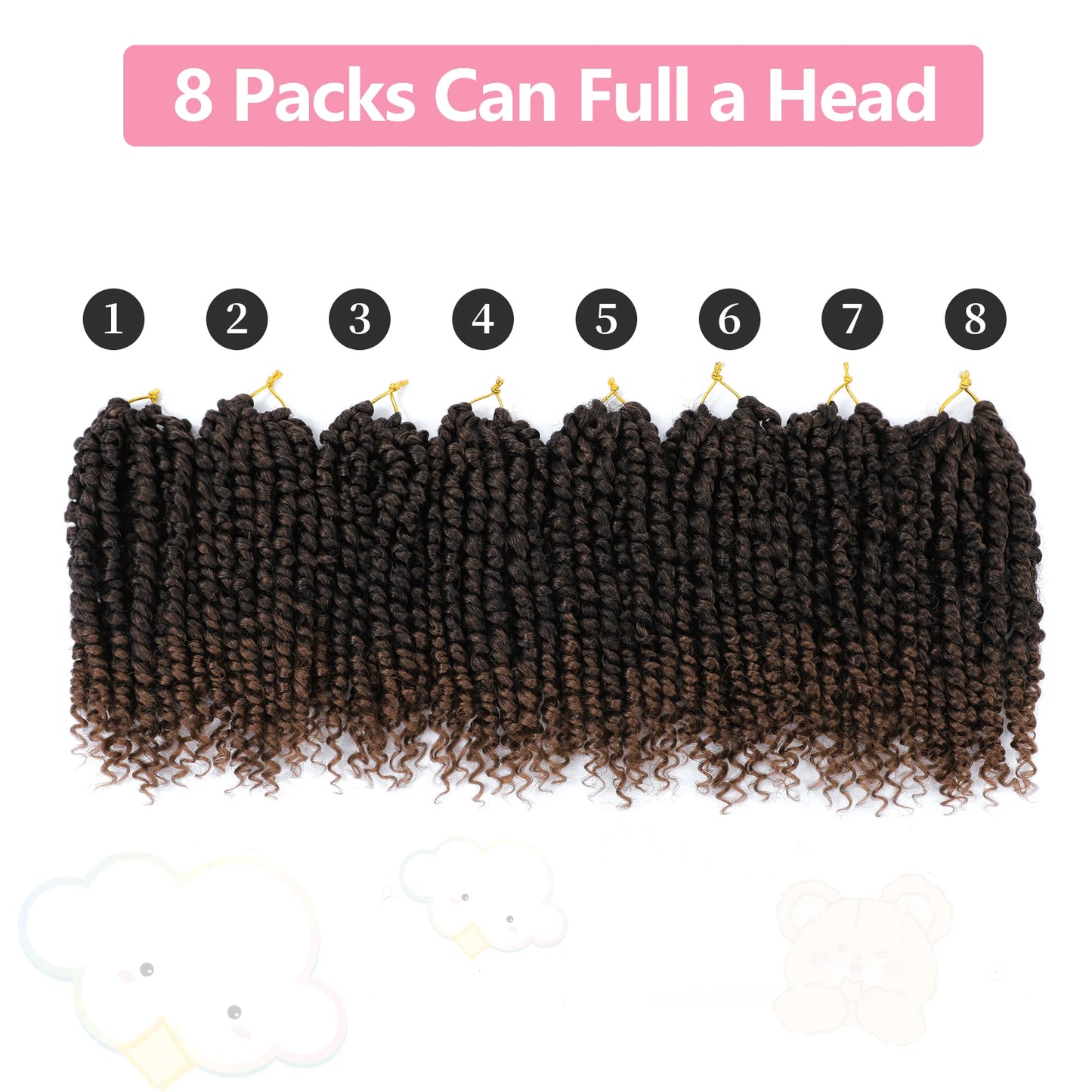 Forevery Passion Twist Crochet Hair Synthetic Crochet Hair For Black Women Pre Looped Pre Twisted Passion Twist Hair Extensions