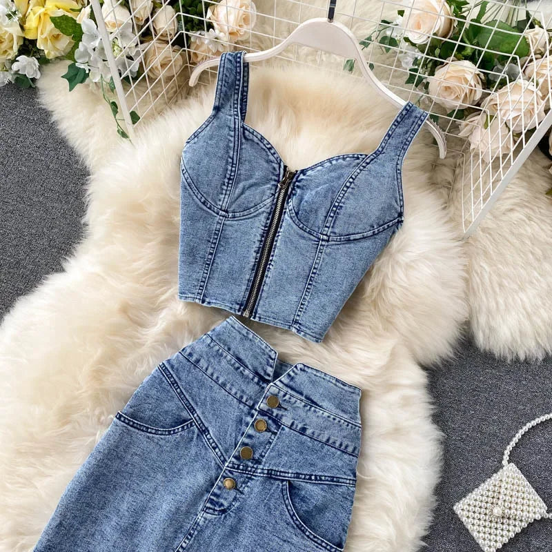 Ensemble Femme en Jean 2 Pièces