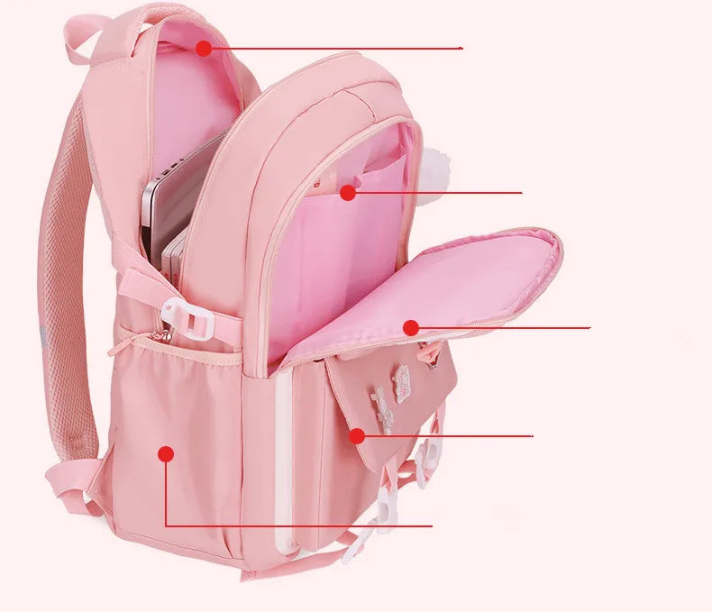 Ensemble 3 pièces Cartable et Accessoires pour Filles