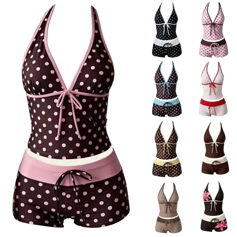 Tankini Femme 2 Pièces avec Short