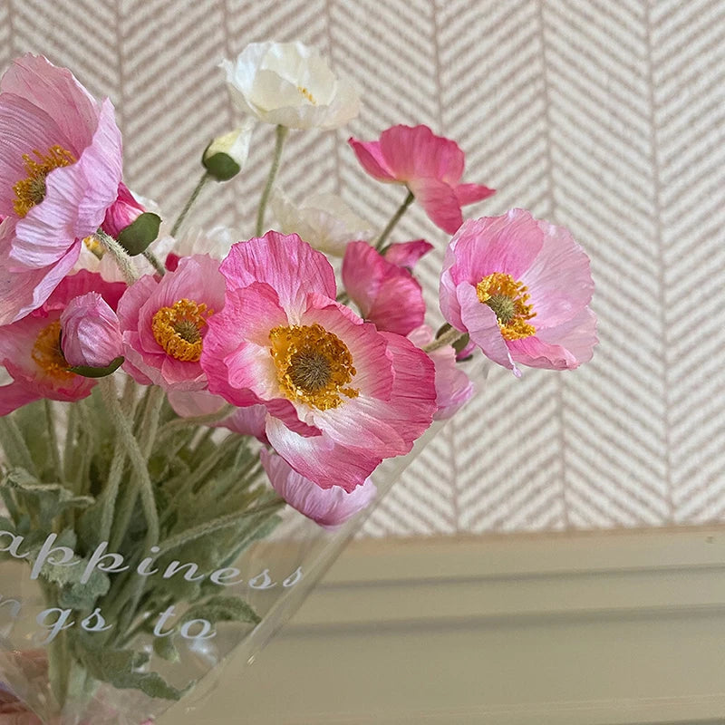 Élégantes Fleurs Artificielles de Coquelicot