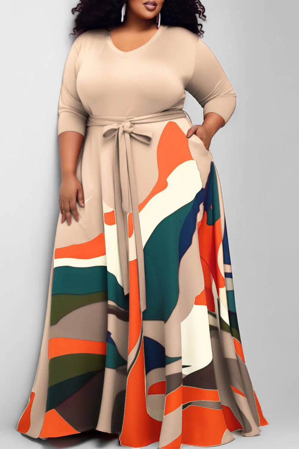 Robe Décontractée Grande Taille