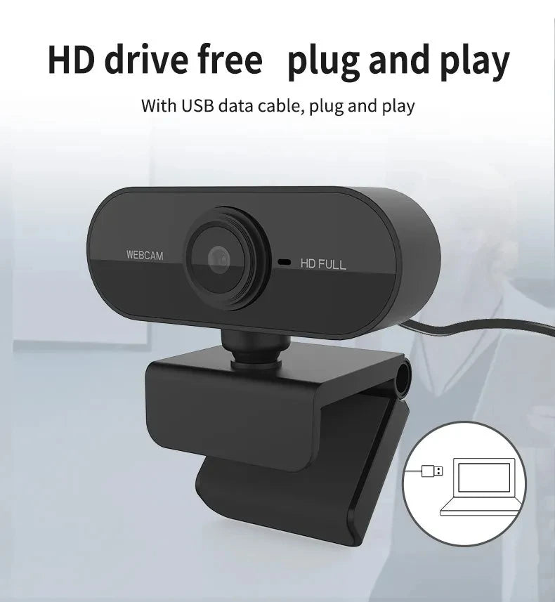 Caméra Web USB 1080P HD avec Microphone Intégré