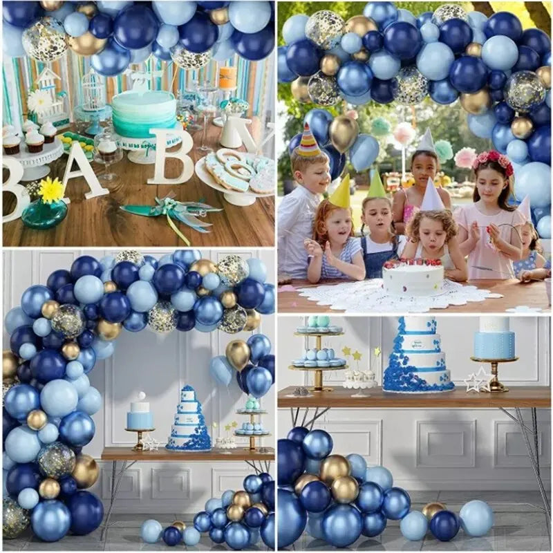 Arche de 72 pcs de ballon bleu décoratif