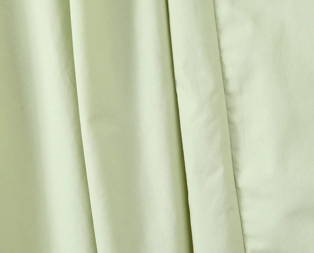 YENKYE Sexy Backless Green Elegant Halter Dress For Women Low Waist A-line Midi Summer Evening Party Dresses Cotton Robe