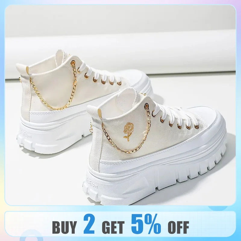 Women's lace-up sneakers