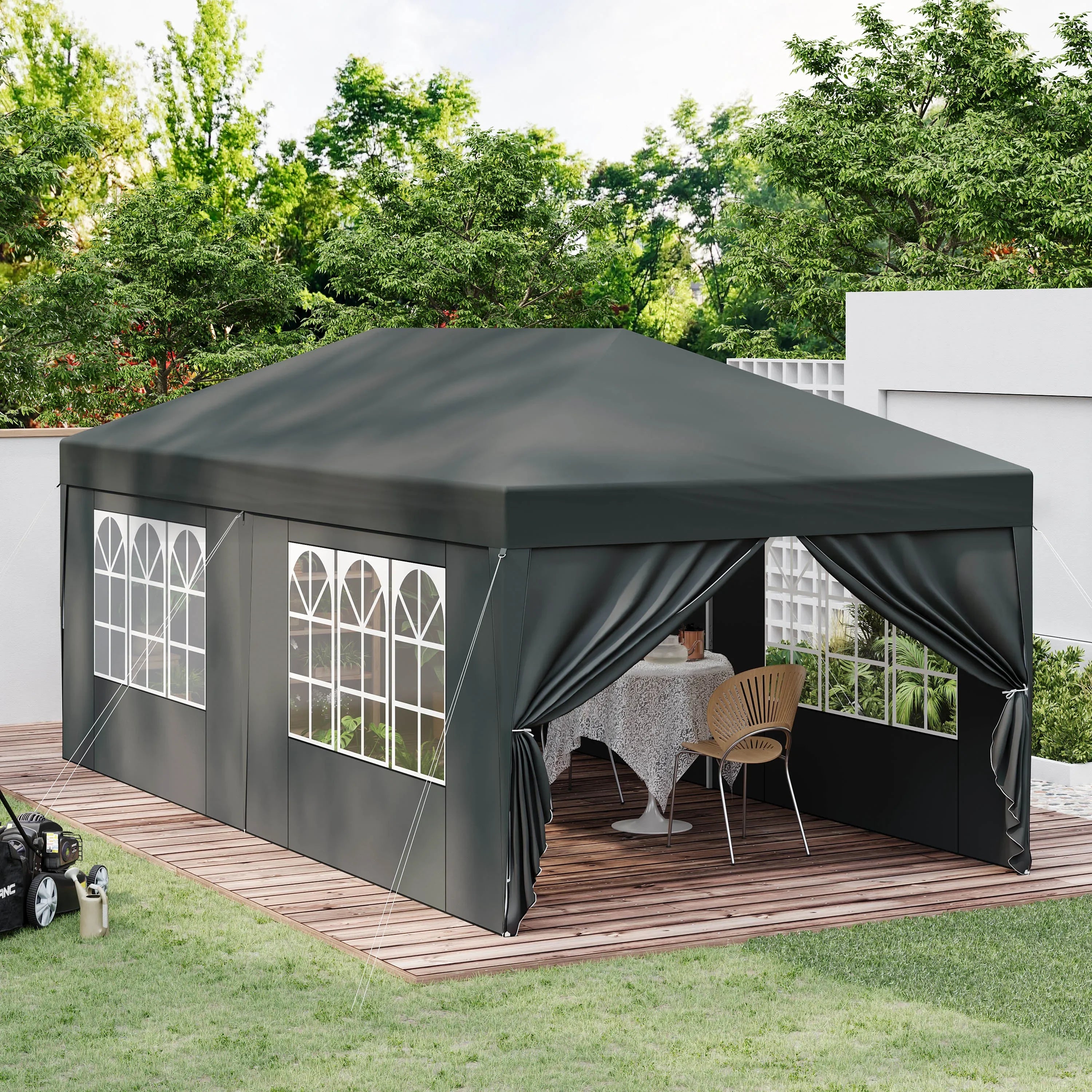 Tente Pliante 3 x 6 m avec 6 Parois