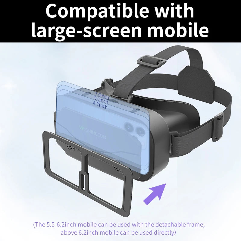 Smart virtual reality glasses for smartphones