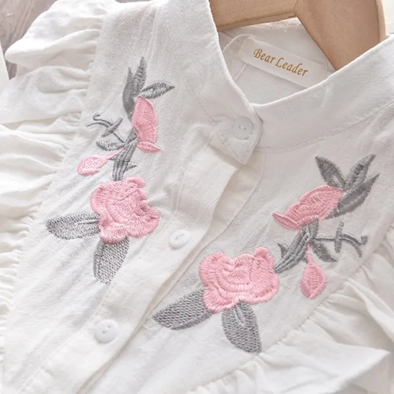 Sleeveless Embroidered Set for Girls