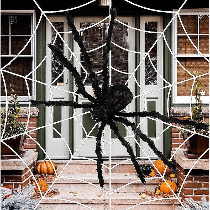 Grande Araignée en Laine pour Décoration Halloween