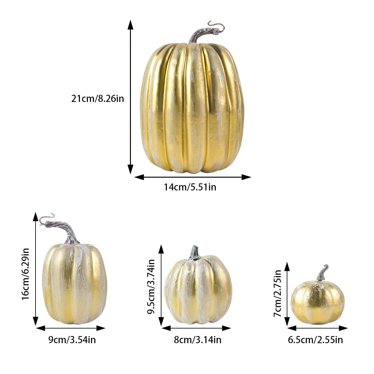 Ensemble de Citrouilles Artificielles pour Halloween