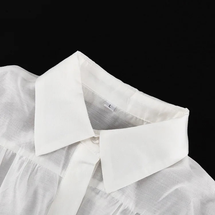 Chemise Femme Décontractée Transparente