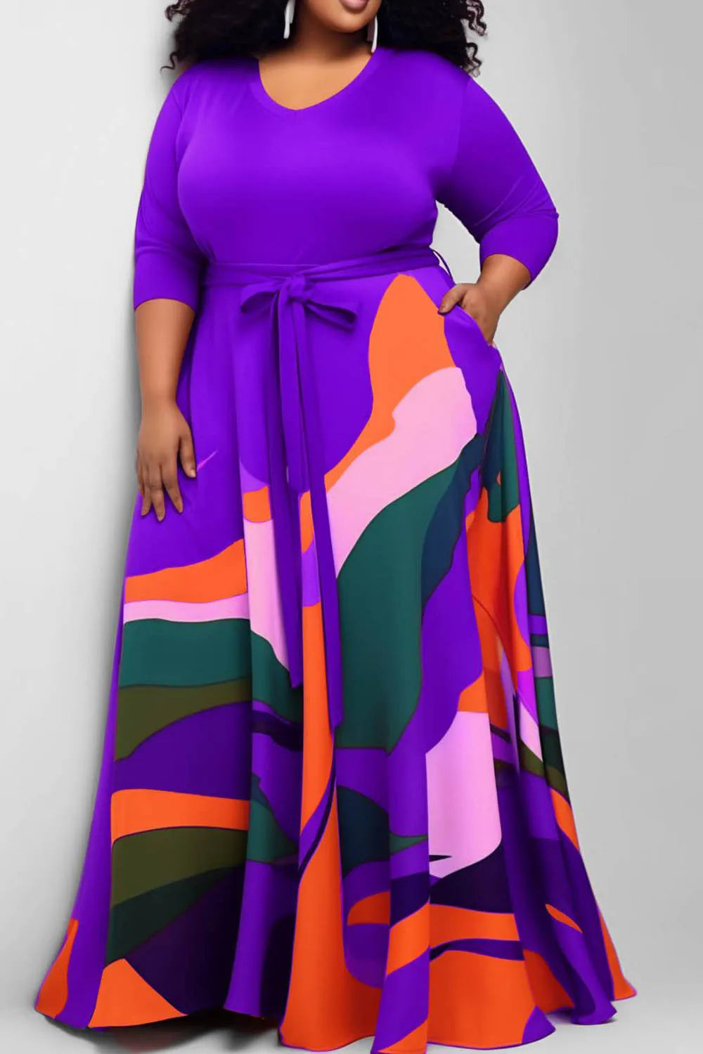 Robe Décontractée Grande Taille