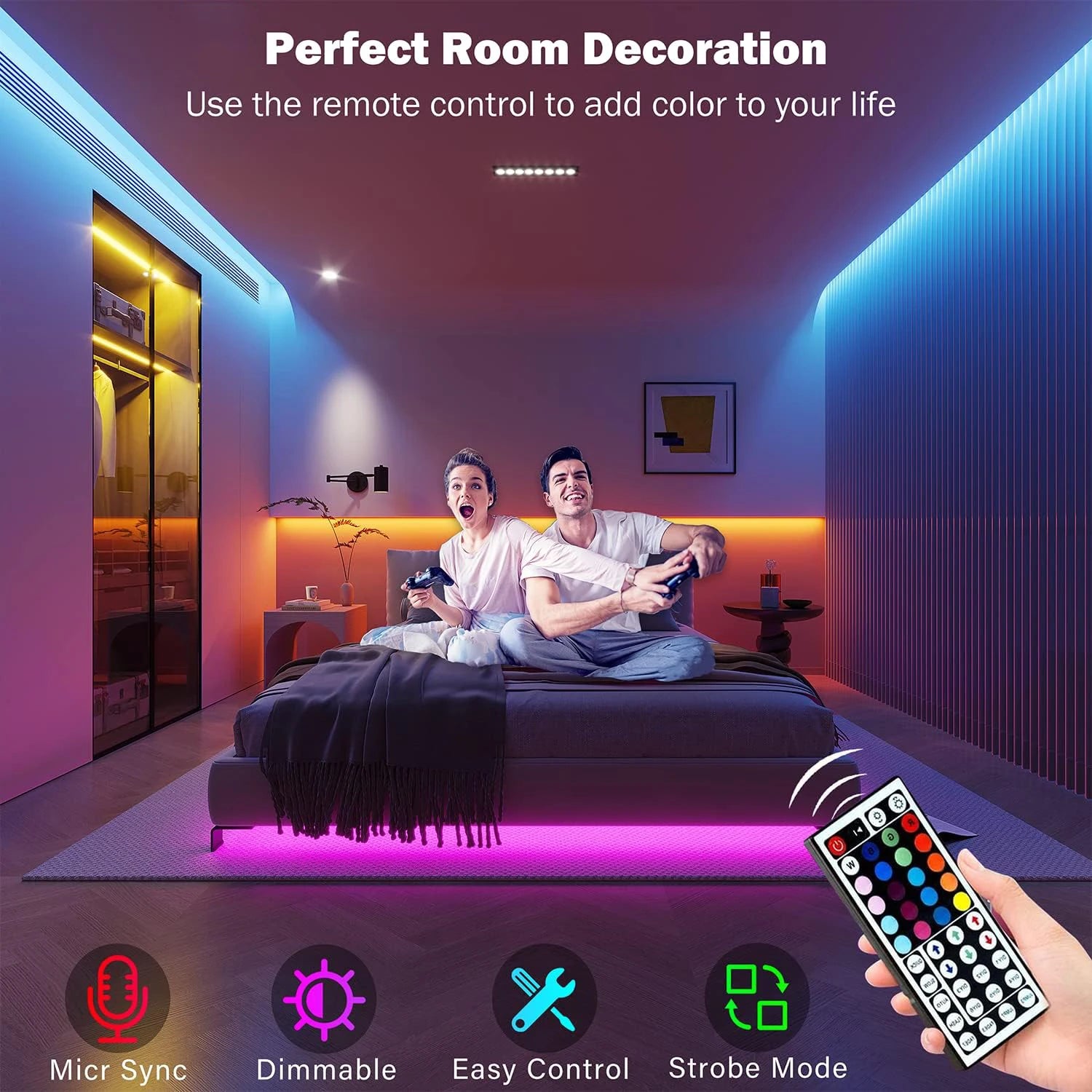 Ruban LED RGB Intelligent 5 m, 10 m, 20 m ou 30 m