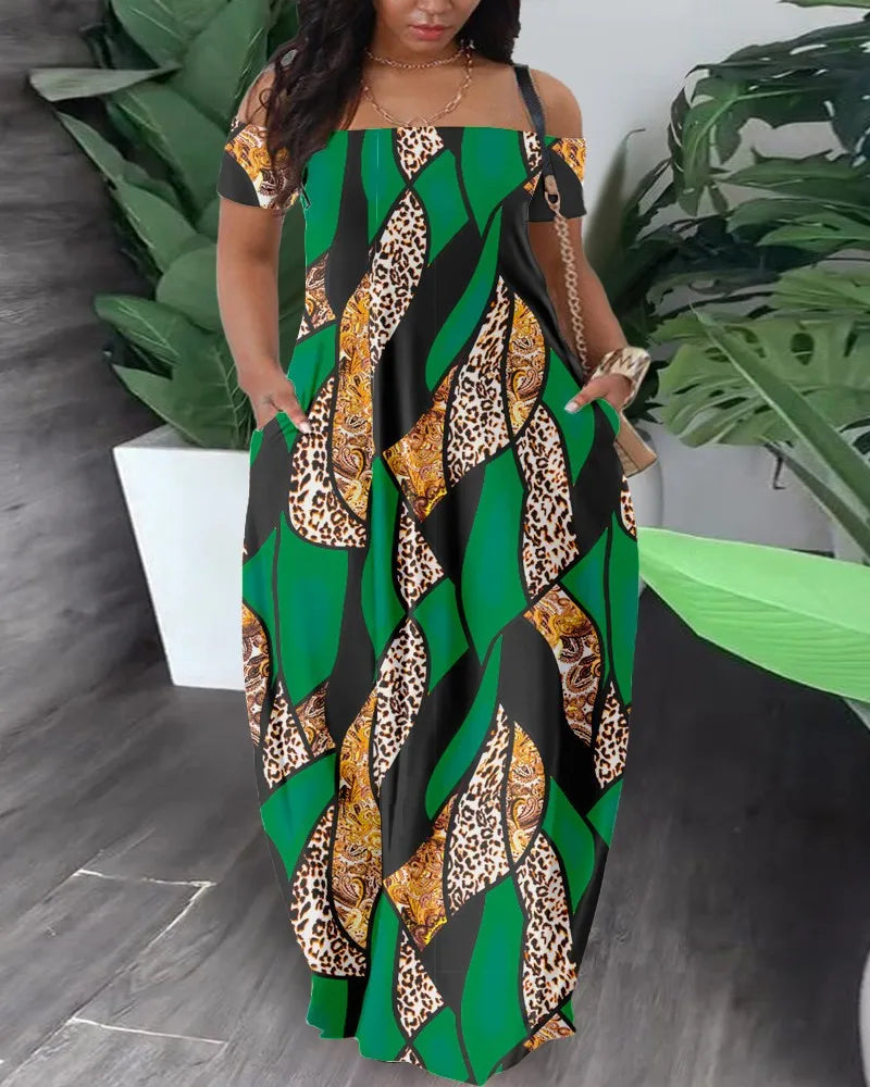 Robe Maxi Impressionnante pour Femmes Africaines