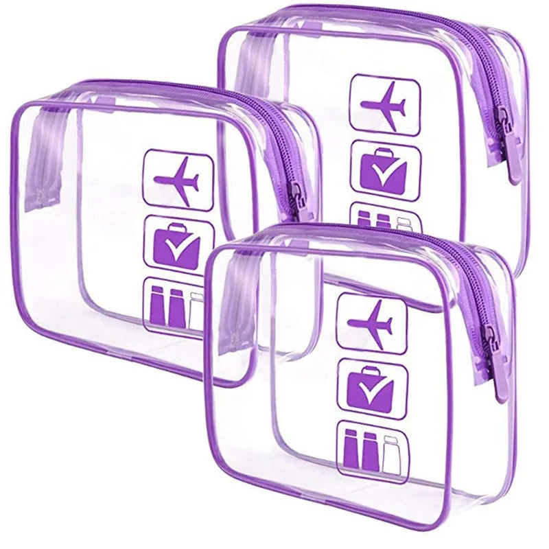 Trousse Transparente avec Fermeture Zippée