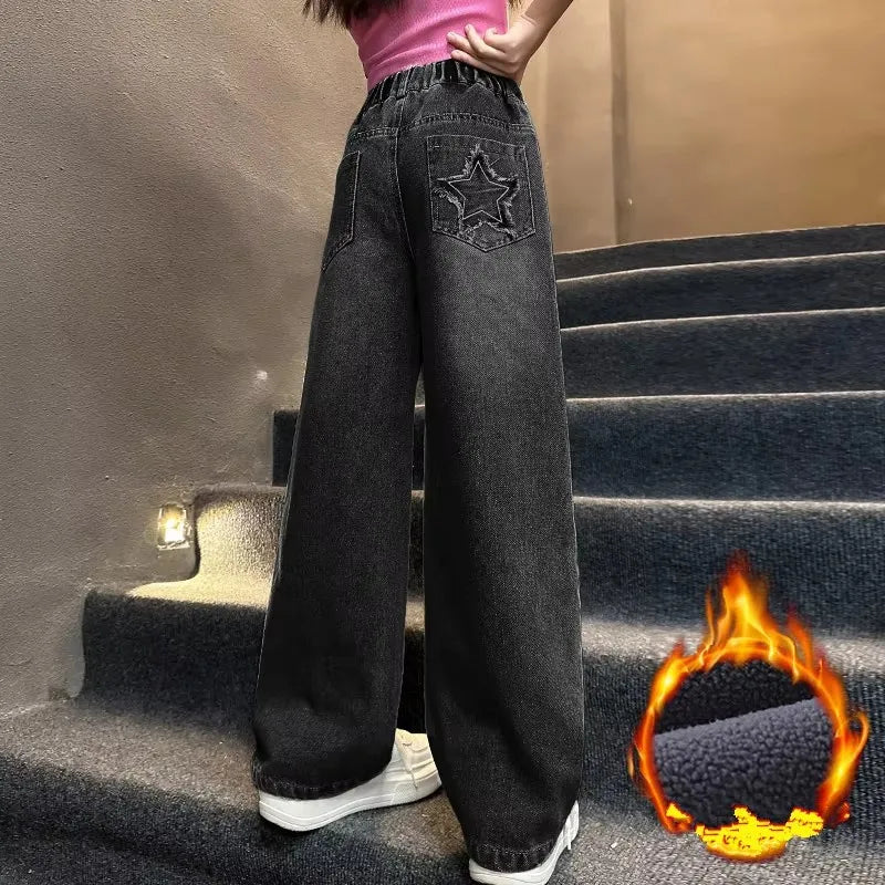 Pantalon Isolée en Denim pour Adolescent