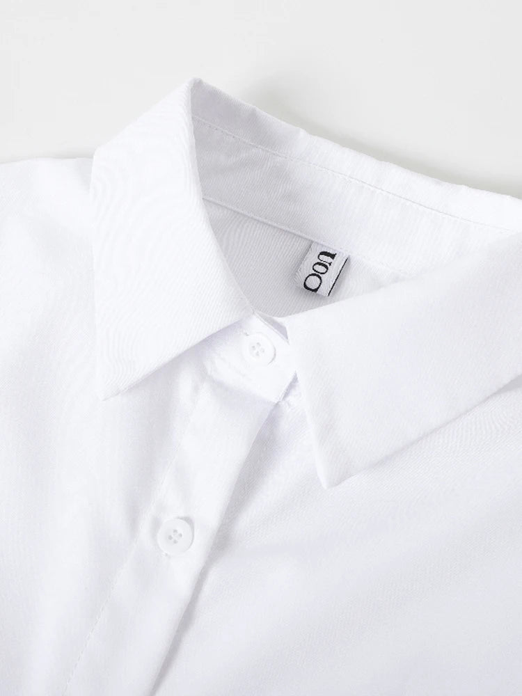 Chemisier Chic manches évasées avec nœud décoratif,