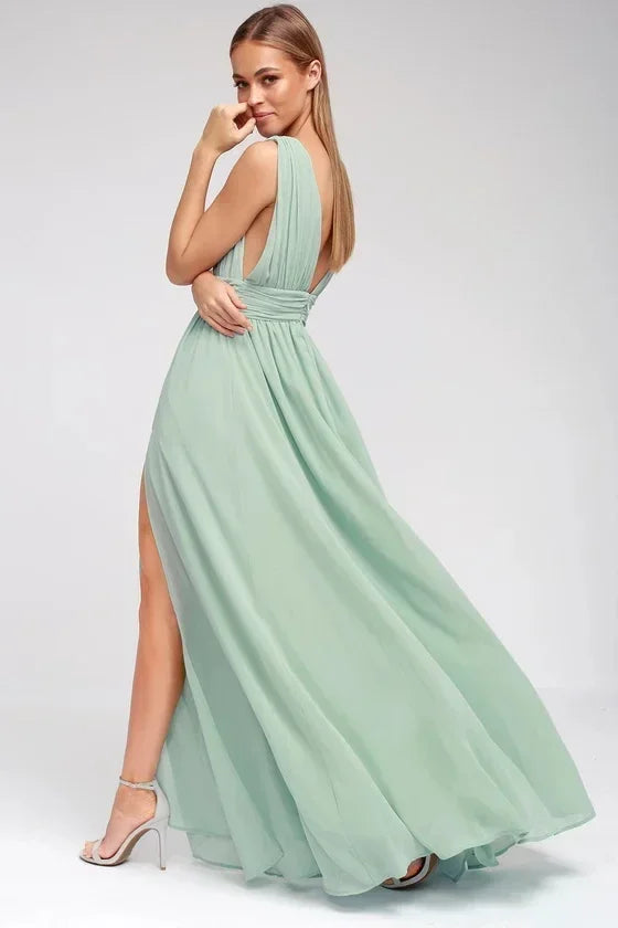 Sexy Robe Longue Dos Nu Femme