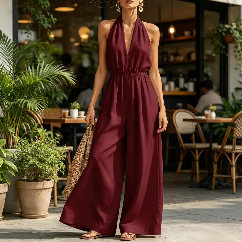 Combinaison Femme Été Casual Sans Manches