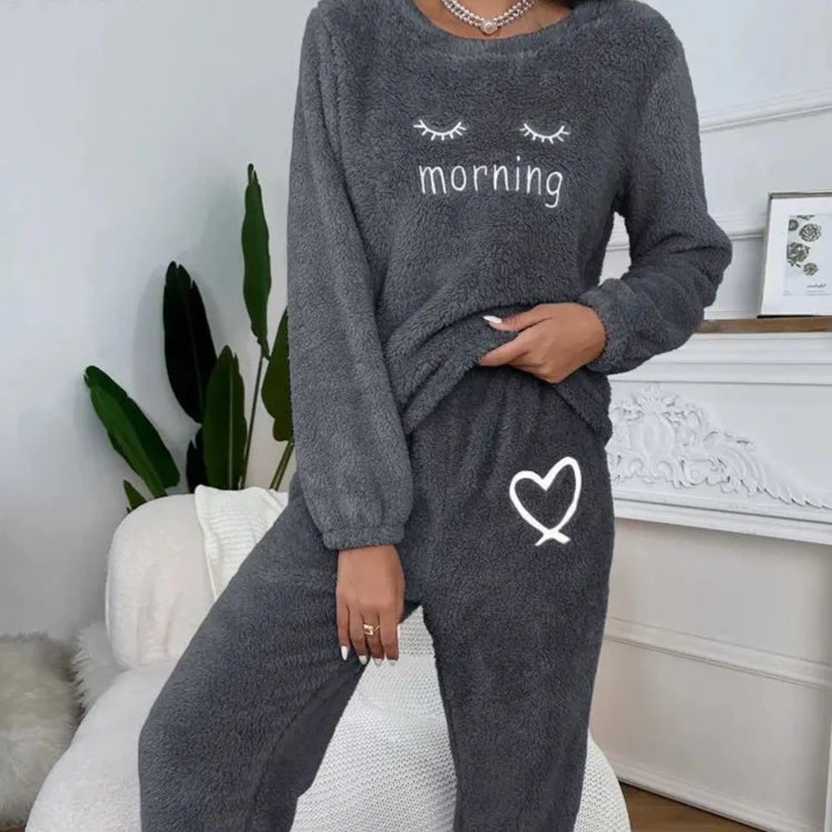 Ensemble Pyjama Flanelle Hiver Femme