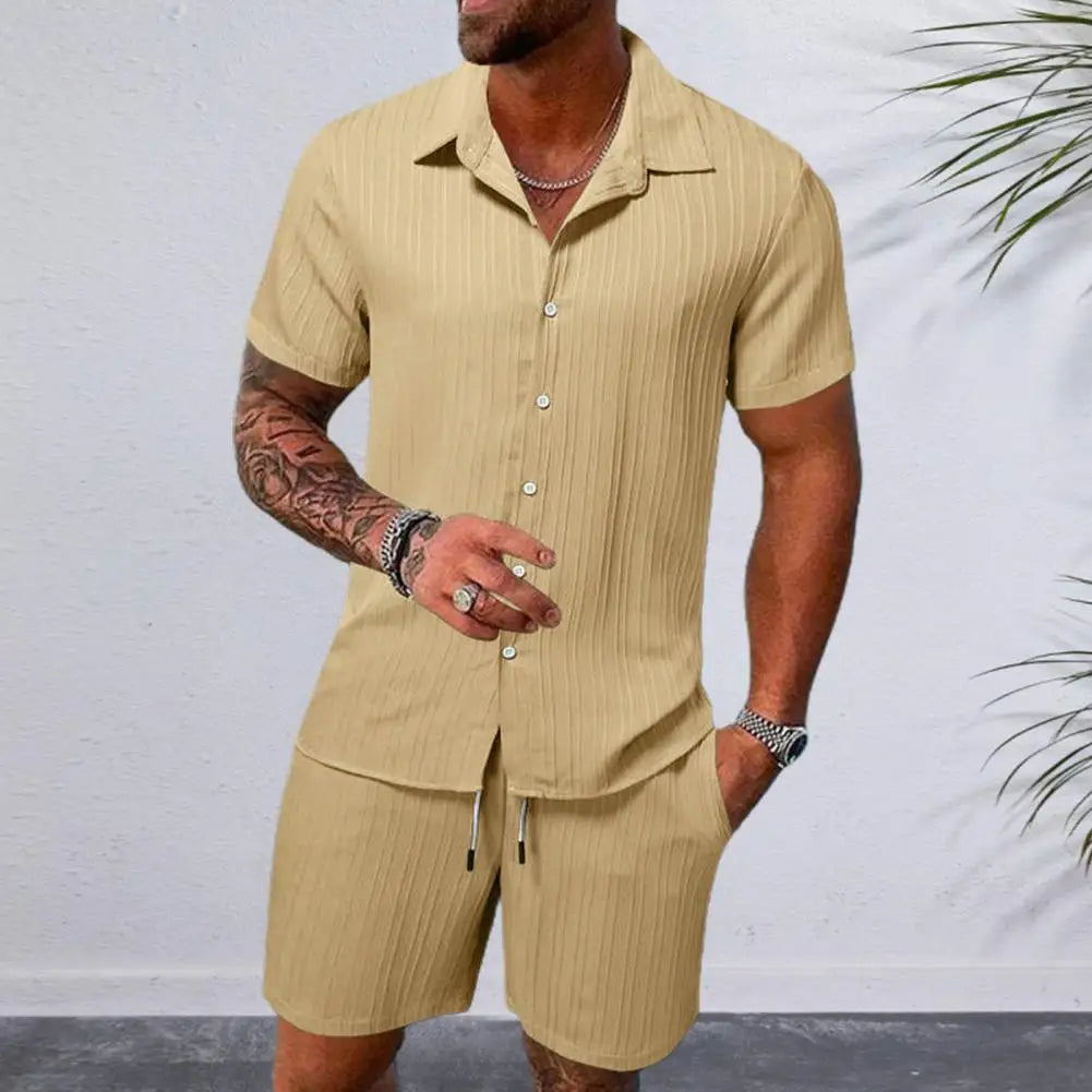 Casual Shirt and Shorts Set