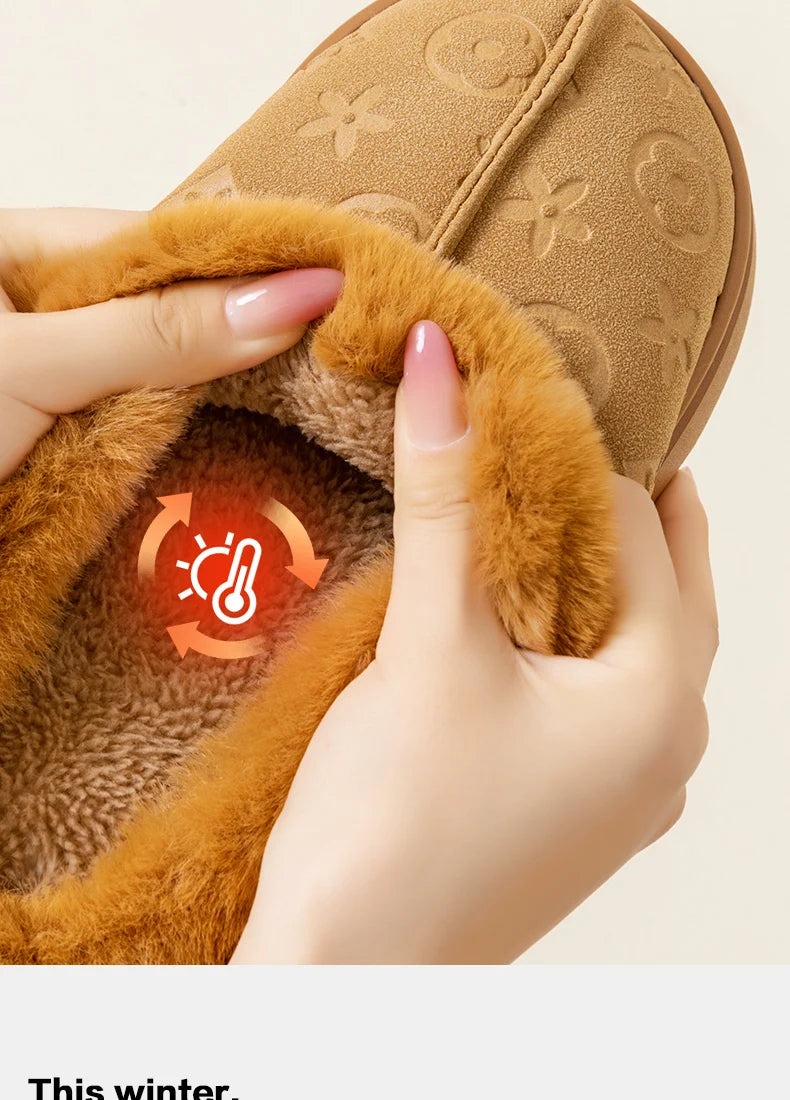 Chaussons en coton pour femme