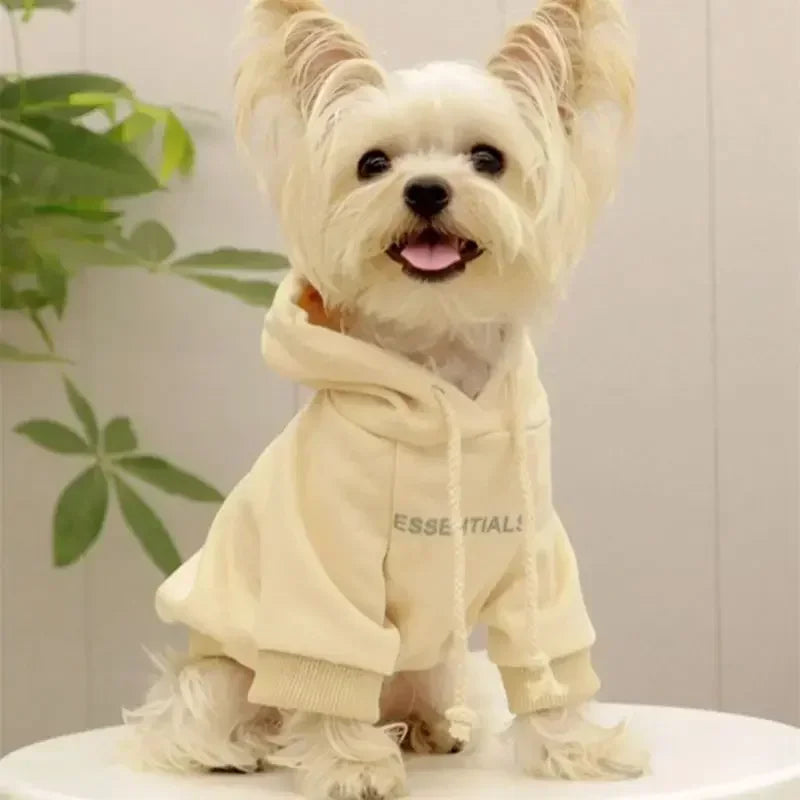 Sweat à Capuche Doublé en Polaire pour Chiens