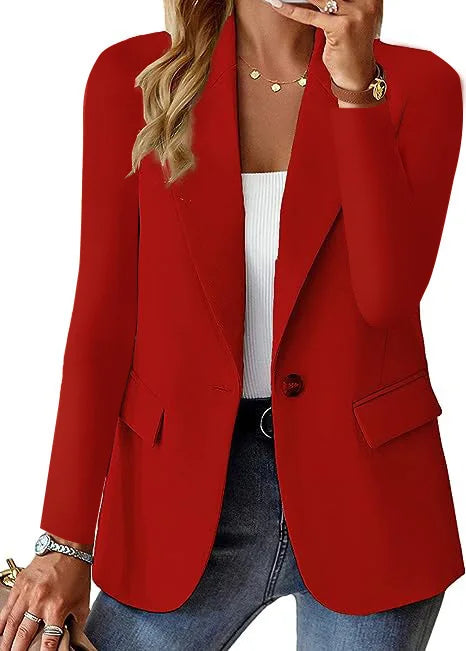 Blazer cardigan femme automne/hiver à manches longues