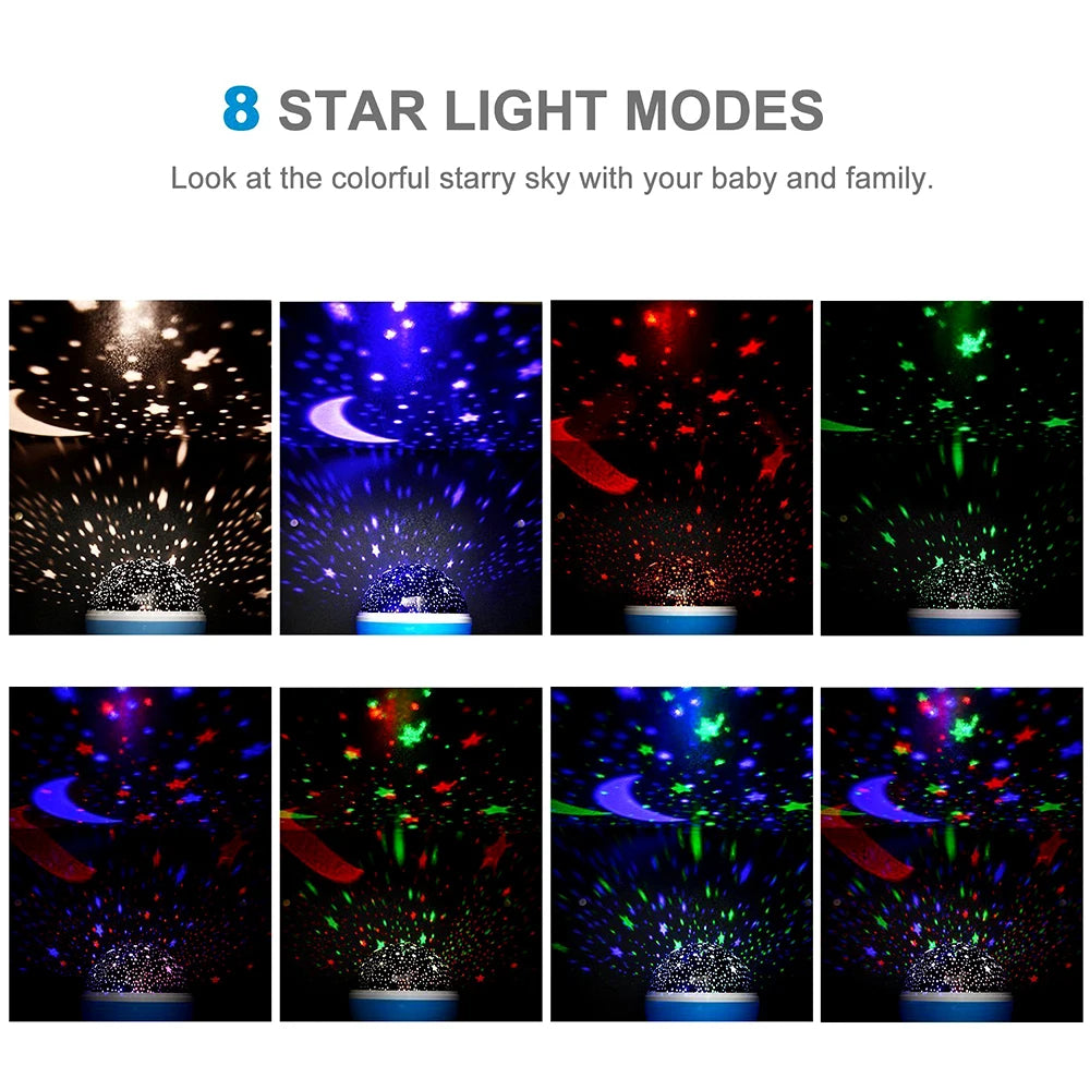 Star projector night light