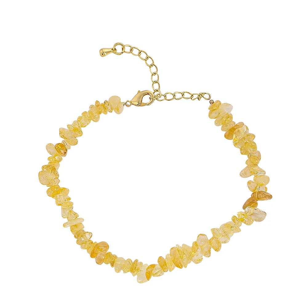 Bracelet en citrine naturelle