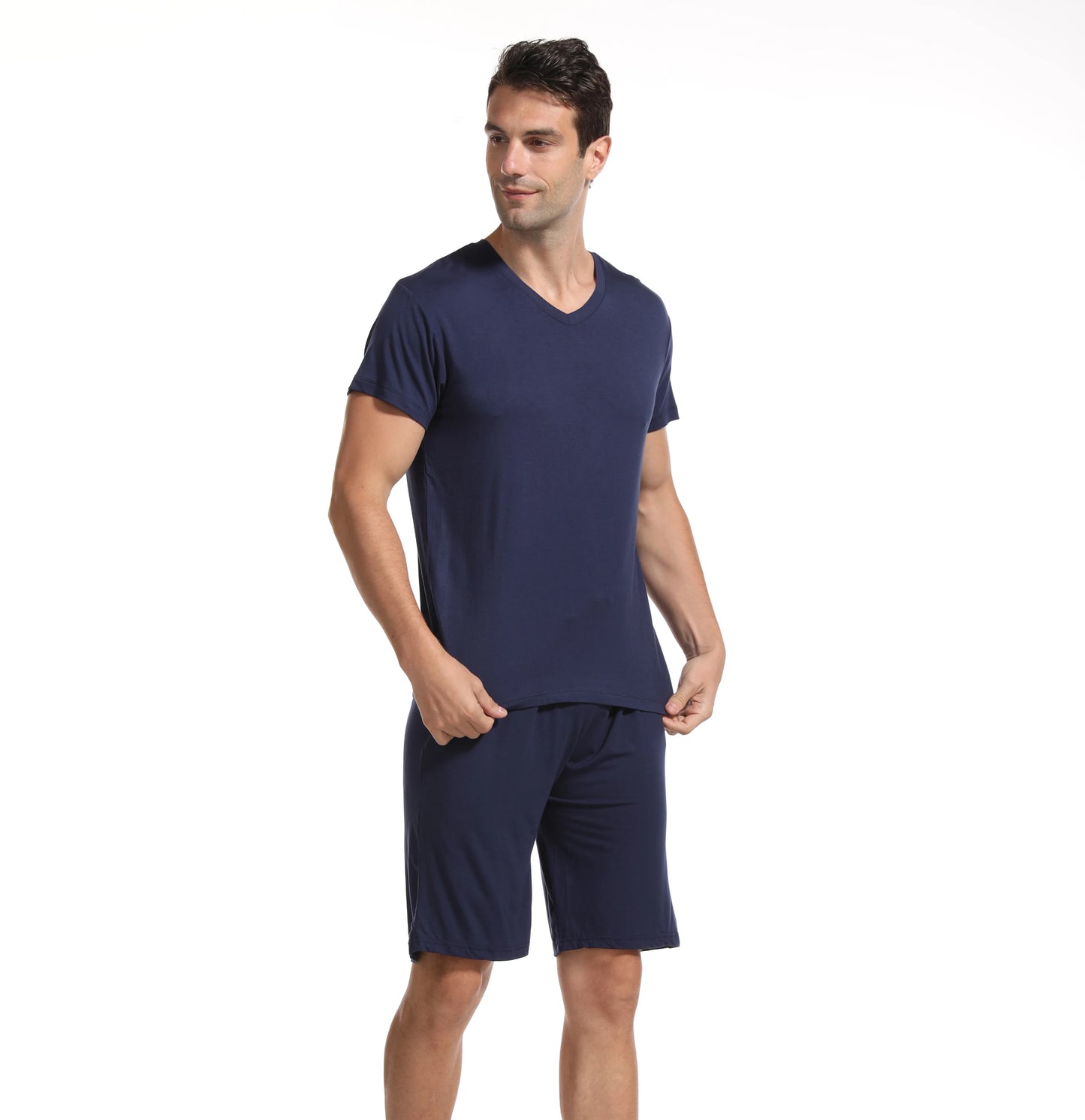 Men's V-neck summer pajamas