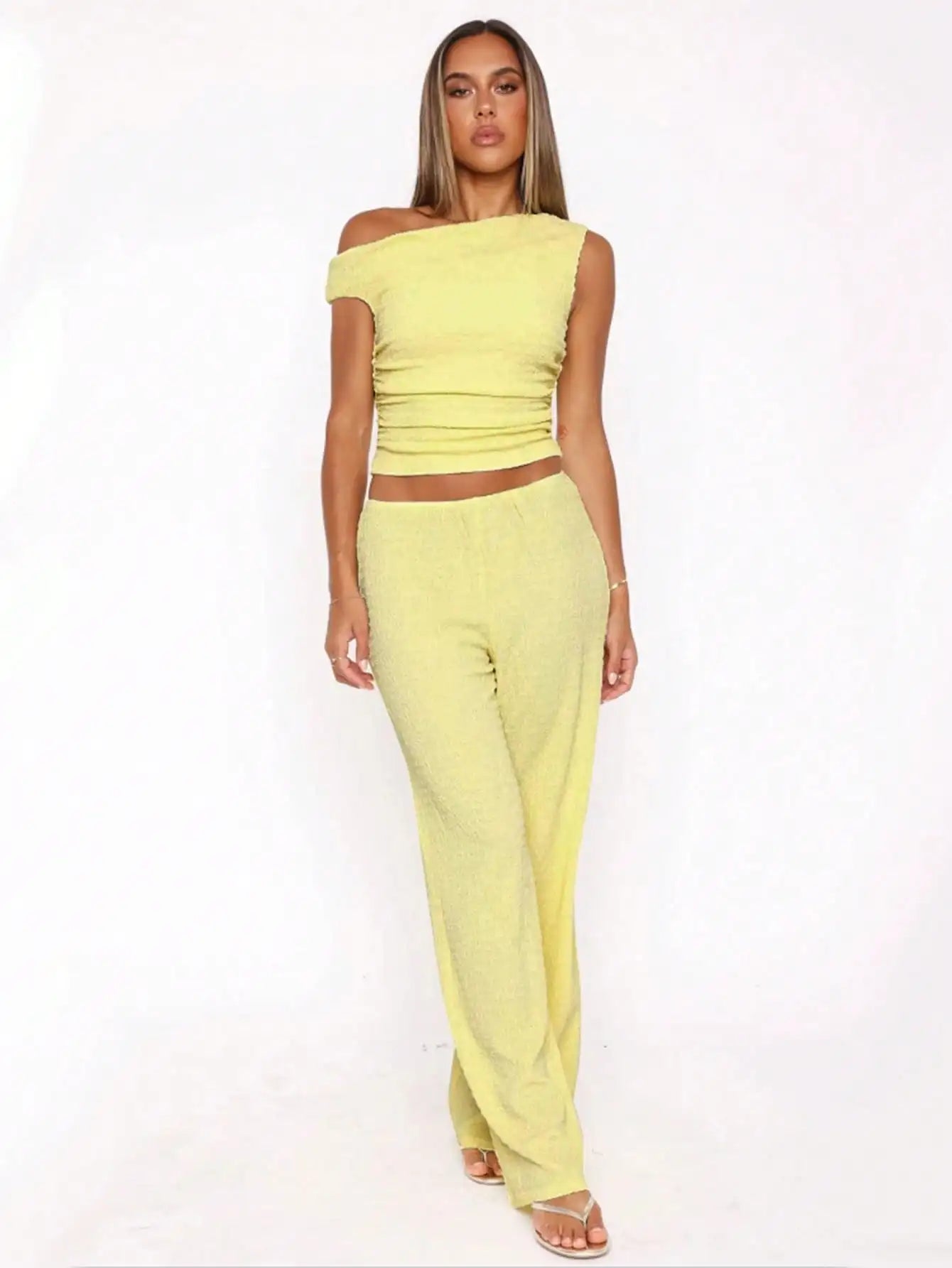 Top Femme Asymétrique à Une Épaule