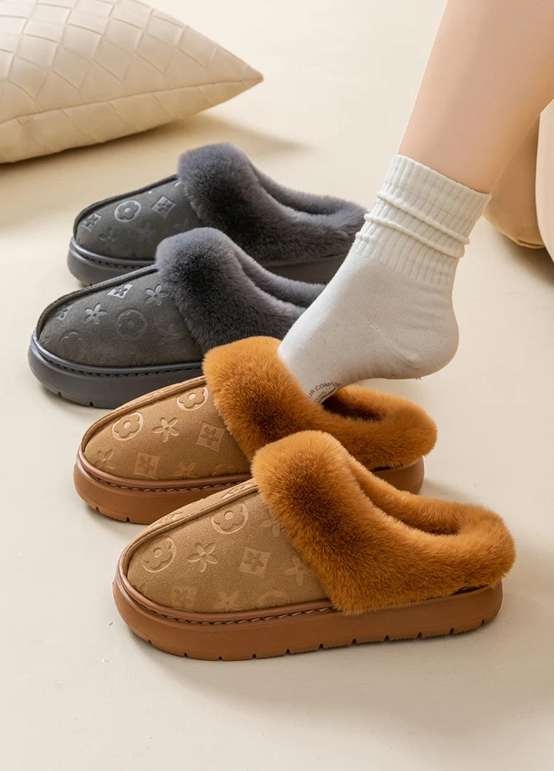 Chaussons en coton pour femme