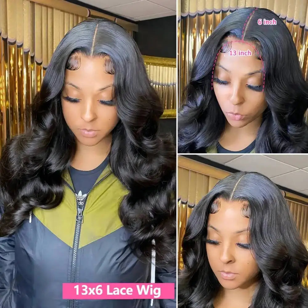 Lace frontal wig human pre plucked