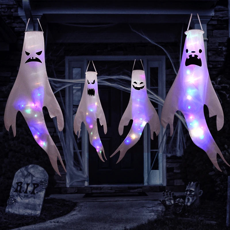 Fantôme Suspendu Lumineux LED Halloween