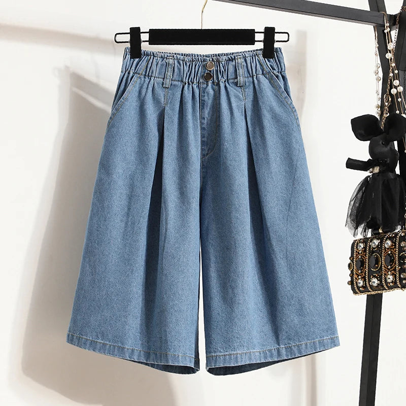 Short en Jean Femme Taille Haute