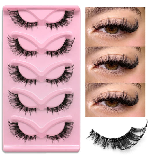 5 pairs Cat Eye Lashes