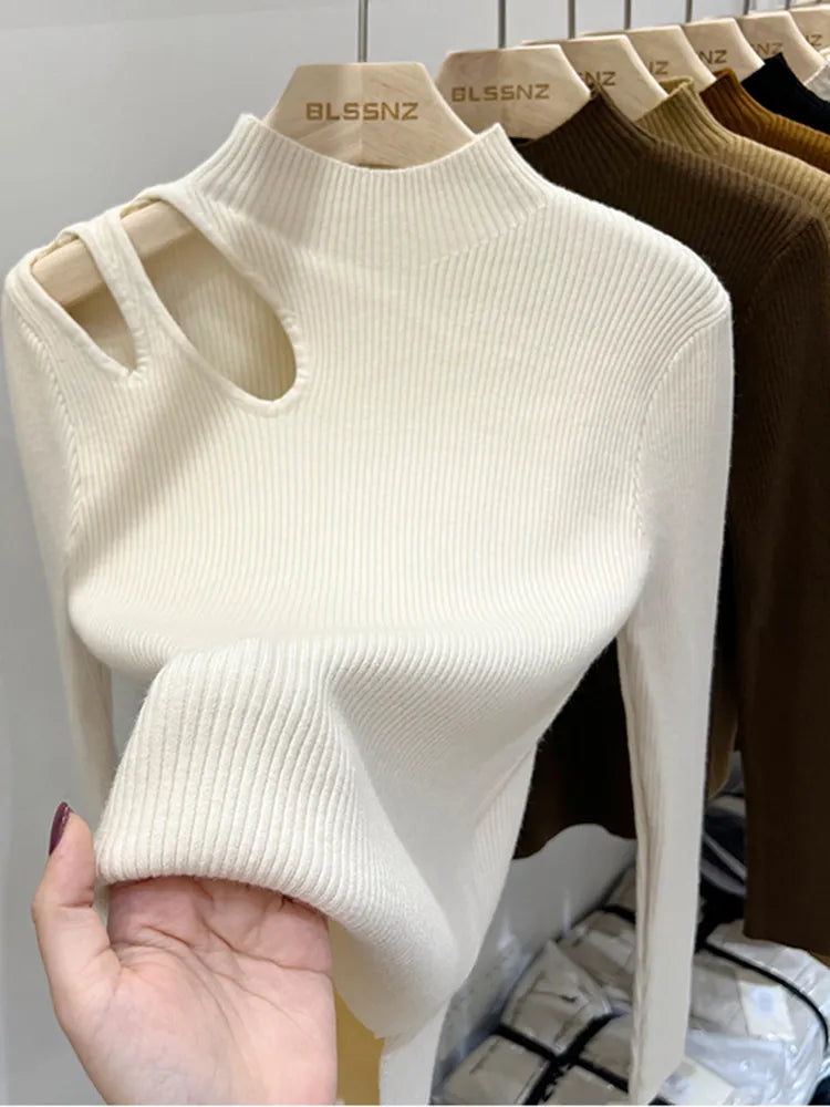 Soft and warm ribbed sweater