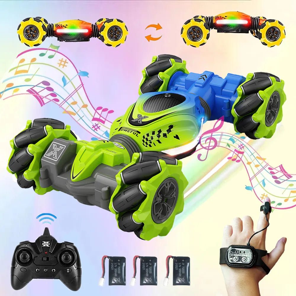 4WD RC Car: Stunt and Gesture Control by Watch for Kids