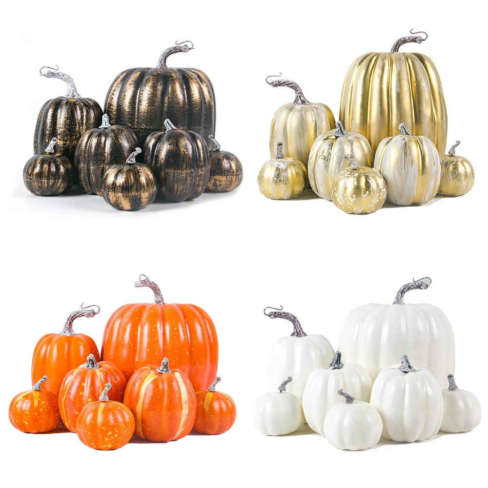 Ensemble de Citrouilles Artificielles pour Halloween