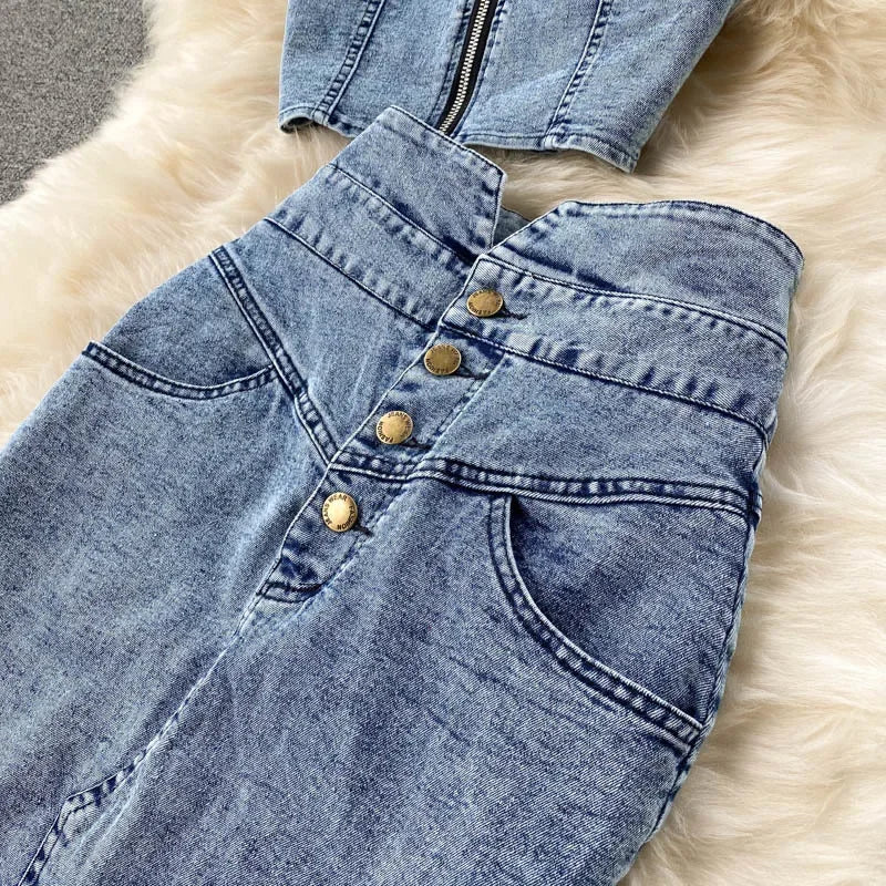Ensemble Femme en Jean 2 Pièces