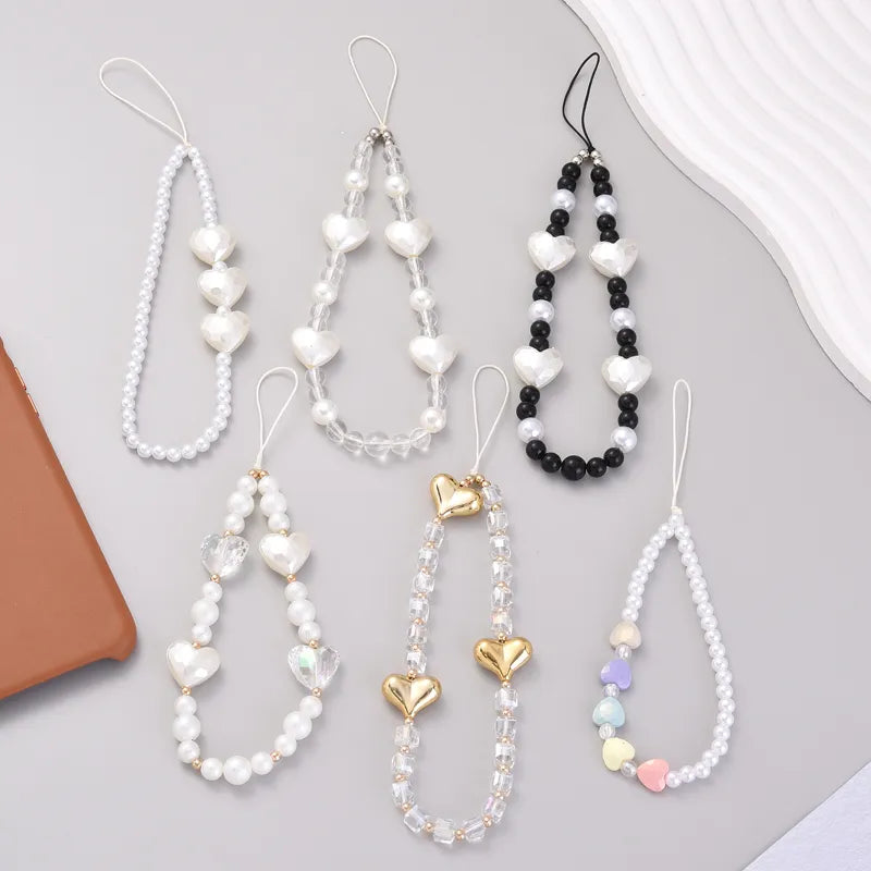 Pearl Mobile Phone Chain Women