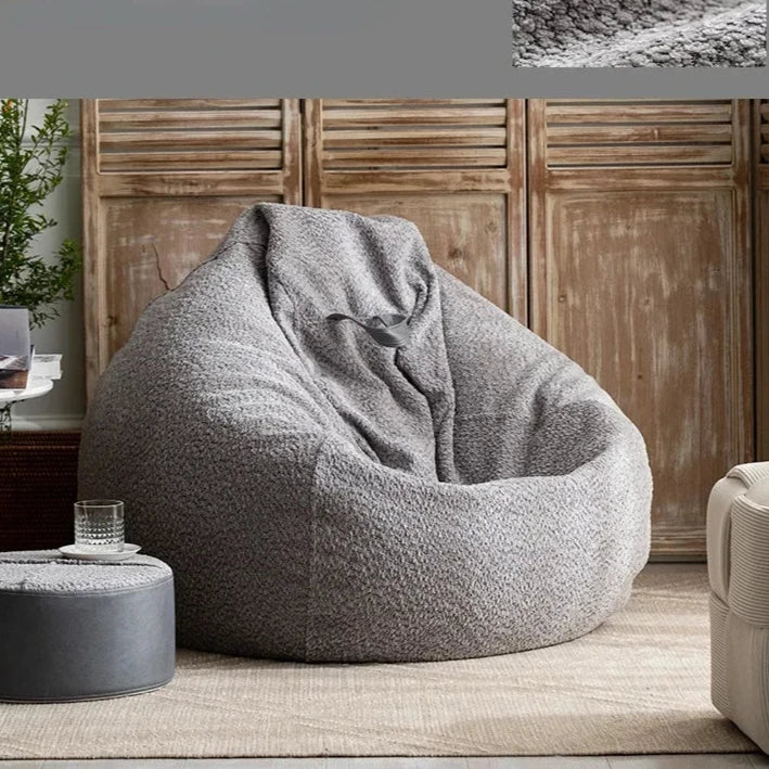 Housse de pouf en velours épais et doux