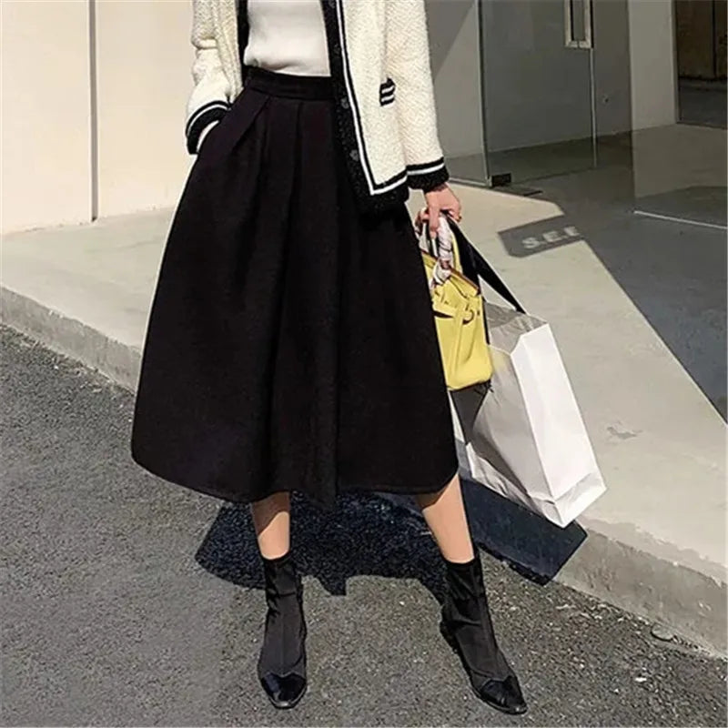 Korean Style High Waist Skirt