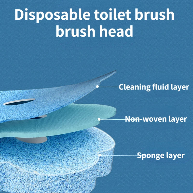 Brosse de toilette et tête de brosse remplaçable salle de bain et WC